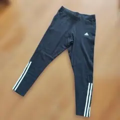 adidas☆レギンス　XOTサイズ　ブラック✕ホワイト