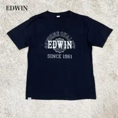 エドウィン　ビッグプリンのTシャツ(L)メンズ　ストレッチ　大人カジュアル　定番