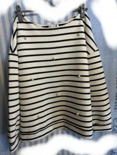 長袖カットソー 白