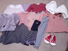 ベビー　女の子 80cm 21点セット　秋冬　肌着　長袖　もこもこ