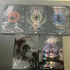 mtg オイルスリック土地　各種10枚セット mtg オイルスリック土地 各種10枚セット mtg オイルスリック土地