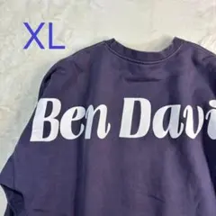 BEN DAVIS バックプリント ロゴ スウェット トレーナー XLサイズ