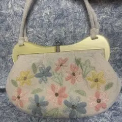 最終⭐️ビーズバッグ／レトロ