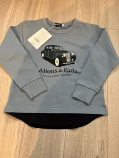 クラシックカー プリント トレーナー 120 べべ　新品