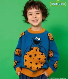 BREEZE　セサミストリート　ジャガードセーター