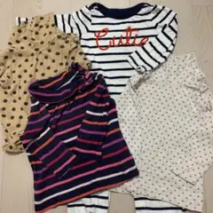 ［値下げしました］長袖トップス　長袖ロンパース80 セット　まとめ売り