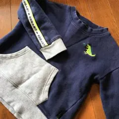 背中可愛い　クレードスコープ　恐竜トレーナー　120