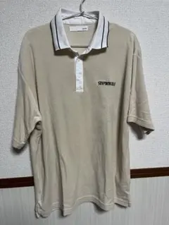 OOPs SANPANCHO GOLF ベージュ ポロシャツ　Lサイズ