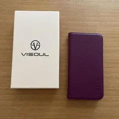 匿名発送！VISOUL iPhone14 Pro ケース 手帳型 パープル　新品