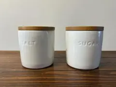 キャニスター 陶器製 2個セットその❶