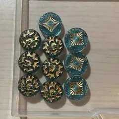 《青》アンティーク　アクリルビーズ②　おすそ分け　まとめ売り