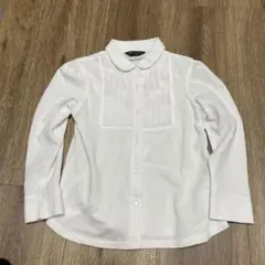 COMME CA ISM ホワイト長袖シャツ 110A