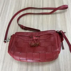 美品 BALLY バリー ショルダーバッグ イントレチャート タッセル ロゴ
