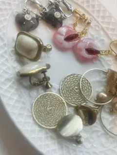 イヤリング5点セットでお得 美品 ハートやおしゃれなものまで