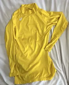 アシックス　アンダーシャツ　黄色
