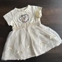 アプレレクール ディズニープリンセス Tシャツドレス 90 保育園着 綿