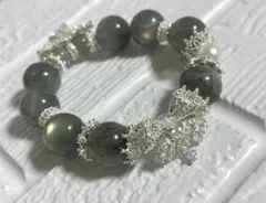 ラブラドライト デザブレ デザインブレスレット 天然石 大玉
