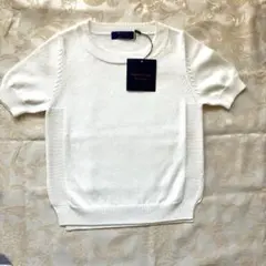 週末限定お値下げ❣️未使用品CHRISTIAN AUJARD 半袖ニット アイボリのサムネイル