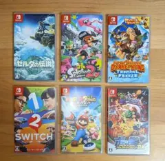 【まとめ売り】Switchソフト 6本ゼルダティアキン ドンキーコング ポッ拳他 まとめ売り】Switchソフト 6本ゼルダティアキン ドンキーコング ポッ拳