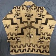 ラルフローレン ネイティブ スワスティカ 卍柄 ショールカラー カーディガン