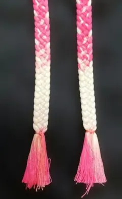 ピンクと白の羽織紐 No.3