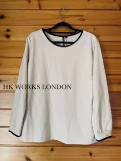 HK WORKS LONDON M長袖トップスカットソービジュー付き