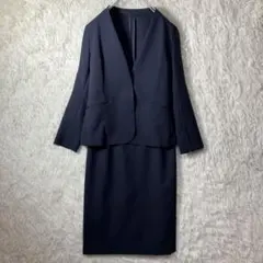 極美品 ザスーツカンパニーシー セットアップスーツ 上下 ネイビー 紺 S～M