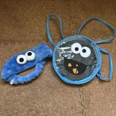 クッキーモンスター カチューシャとバッグ セット