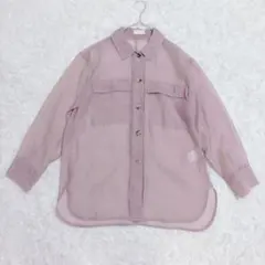Ballsey シャンブレーオーガンジー CPOシャツ ライトパープル 36のサムネイル