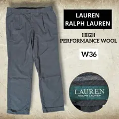 極上美シルエット★LAURENRALPH LAURENツータックウールスラックスのサムネイル