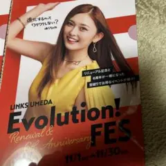 ゆうちゃみ　クリアファイル　ヨドバシカメラ　リンクス梅田