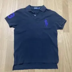 Polo Ralph Lauren ビッグポニー ポロシャツ 黒 紫 希少S‼️