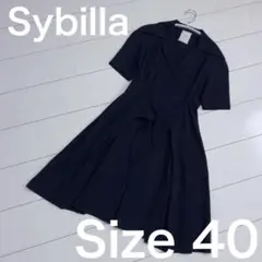 ☆Sybilla☆ブラック　冠婚葬祭　ひざ丈ワンピース レディース　サイズ40♡