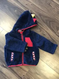 恐竜風パーカー★恐竜 ふわふわ モコモコ☆90