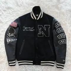 名作 ニューエラ NEW ERA スタジャン ワッペン ブラック レザーのサムネイル