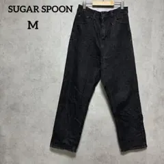 SUGAR SPOON シュガースプーン　ハイウエストデニムパンツ　M ブラックのサムネイル