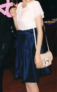 Bo・Dre パーティドレス　ネイビー【美品】