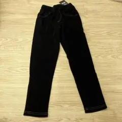 コーデュロイ ロングパンツ ブラック 130
