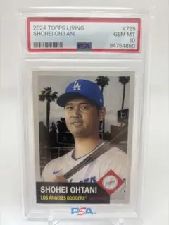 PSA10 】大谷翔平 living Topps 2024 末尾111 - メルカリ