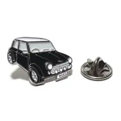 pin-1445　ラペルピン★ピンズ　MINI　ミニクーパー　自動車　ブラック