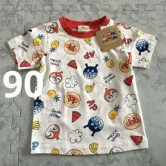 アンパンマン　キャラクターTシャツ サイズ90 アニメ　半袖　夏柄
