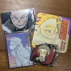 僕のヒーローアカデミア原画展コースター ラバーキーホルダーホークス セット