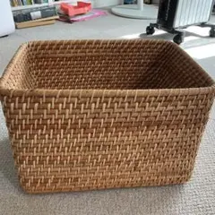 天然素材 長方形バスケット