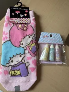 リトルツインスターズ　靴下　22-24cm ペンシルキャップ