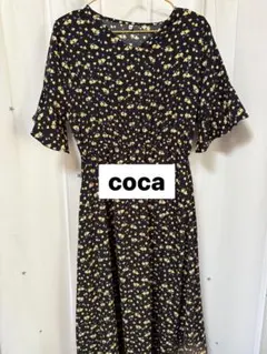 coca⭐️花柄ロングワンピース