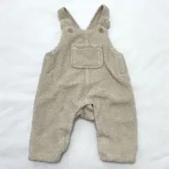 【匿名配送】プティマイン ベビー服 ボアロンパース サロペット 70