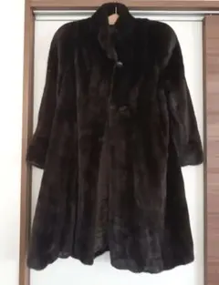 希少90s GEOFFREY BEENE美品ミンクハーフコート毛皮リアルファー
