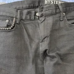 HYSTERIC GLAMOUR スタッズ付き ブラックデニム パンツ　34のサムネイル