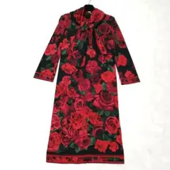 【大きいサイズXL相当】レオナールパリ ワンピース 総柄 トリム 黒 イタリア製 2025年最新】レオナールワンピース大きいサイズの人気アイテム