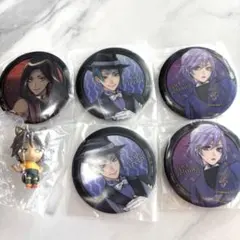 ツイステ 缶バッジ ジェイド　エペル　ジャミル レオナ・キングスカラーフィギュア